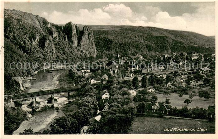 Bad Muenster Stein Ebernburg Panorama Nahetal Rheingrafenstein