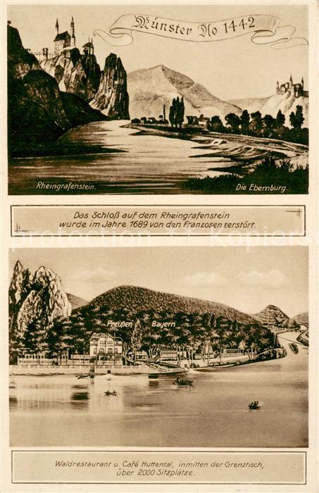 Bad Muenster Stein Ebernburg Schloss auf dem Rheingrafenstein Ebernburg Restaura