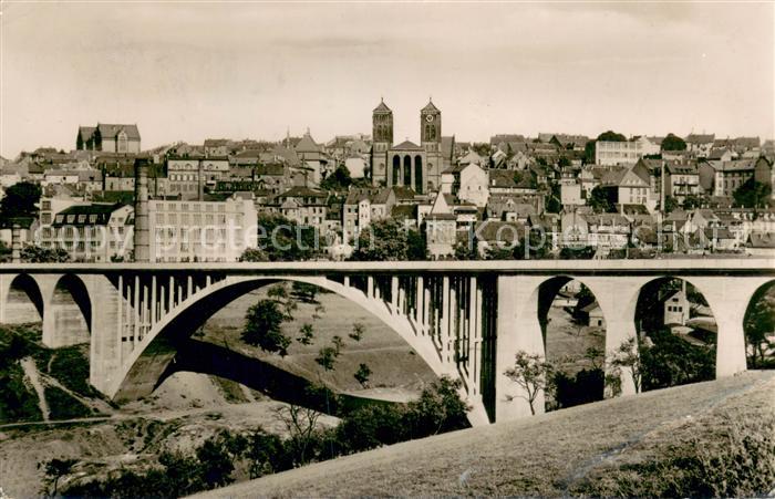 Pirmasens Stadtbild mit Bruecke