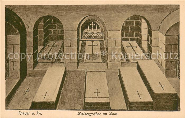 Speyer Rhein Kaisergraeber im Dom