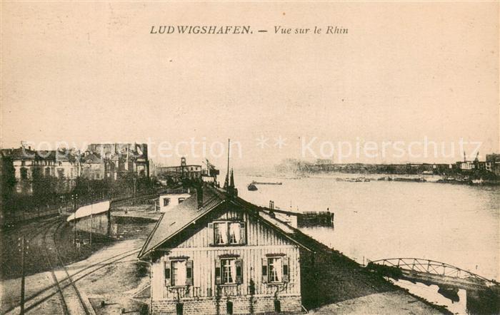 Ludwigshafen Rhein Vue sur le Rhin