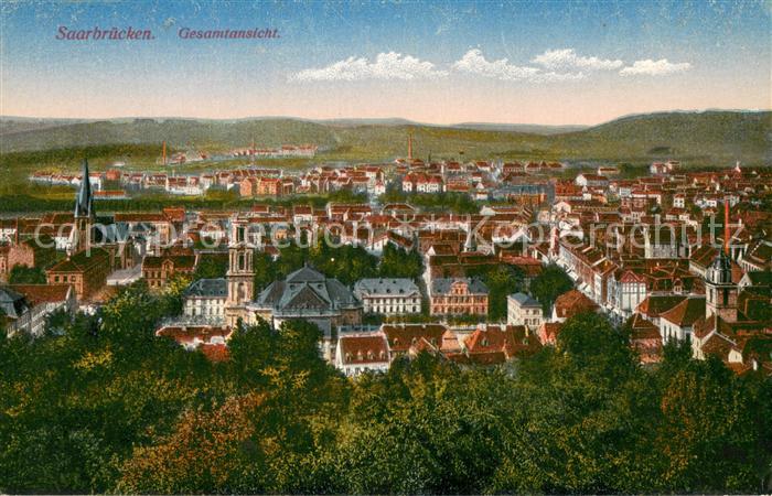 SAARBRueCKEN Saarland Gesamtansicht