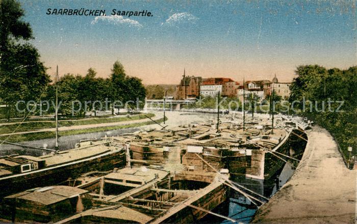 SAARBRueCKEN Saarland Partie an der Saar