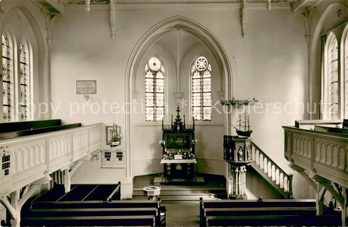 Norderney Nordseebad Evangelische Kirche Innenansicht