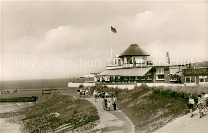 BORKUM Nordseebad Niedersachsen Heimliche Liebe Gaststaette Strandpromenade Nord