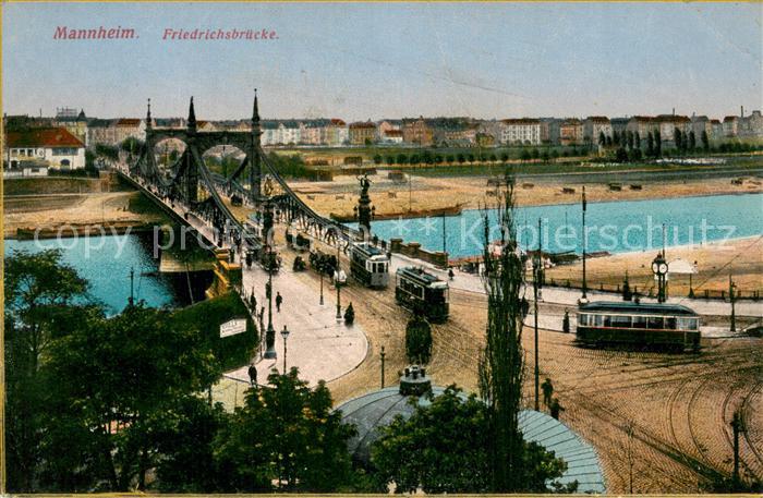 MANNHEIM BW Friedrichsbruecke Strassenbahn