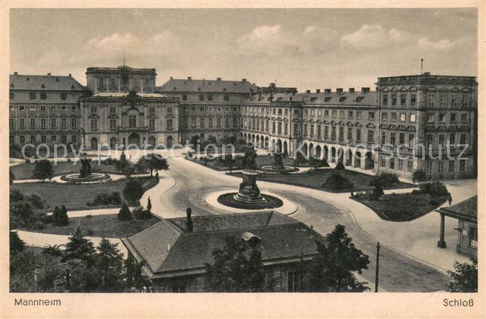MANNHEIM BW Schloss Denkmal