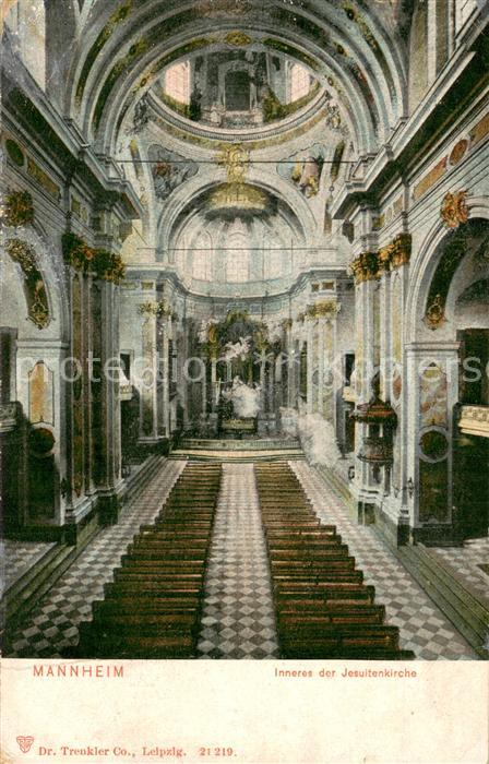 MANNHEIM BW Inneres der Jesuitenkirche