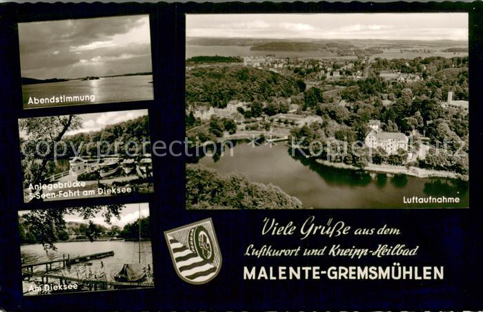 Malente-Gremsmuehlen Abendstimmung Anlegebruecke 5-Seen-Fahrt am Dieksee Kurort