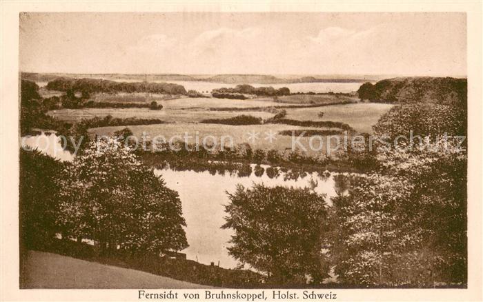 Bruhnskoppel Fernsicht Landschaftspanorama Holsteinische Schweiz