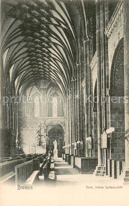 BREMEN CITY Dom Innenansicht linkes Seitenschiff
