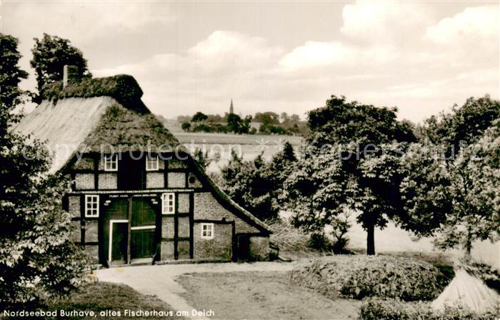 Burhave Altes Fischerhaus am Deich
