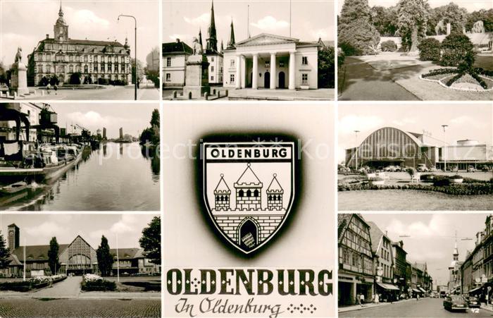 Oldenburg Niedersachsen Schloss Platz Schlosswache Park Hafen Bahnhof Innenstadt