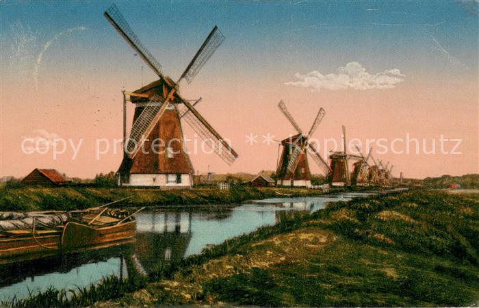 Varel Jadebusen Kanal Windmuehlen