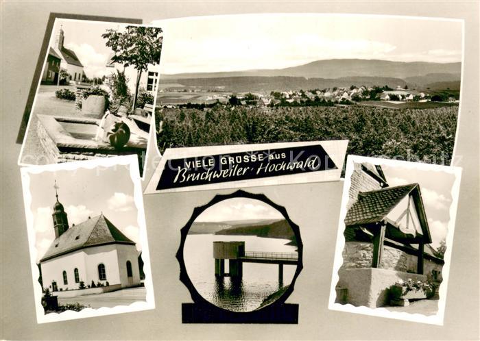 Bruchweiler Birkenfeld Ortsmotive Brunnen Kirche See Panorama Nationalpark Hunsr