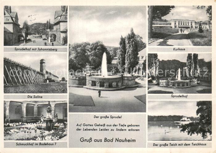 Bad Nauheim Sprudelhof mit Johannisberg Saline Schmuckhof Badehaus Grosser Sprud