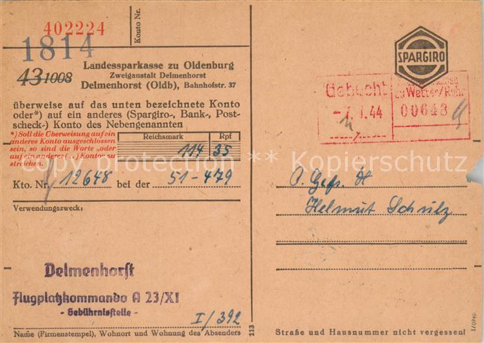 Delmenhorst Landessparkasse zu Oldenburg ueberweisung