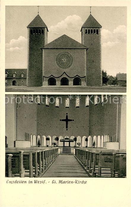 Emsdetten St. Marien-Kirche Innenansicht