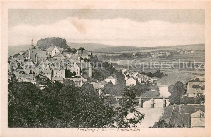 Arnsberg Westfalen Totalansicht