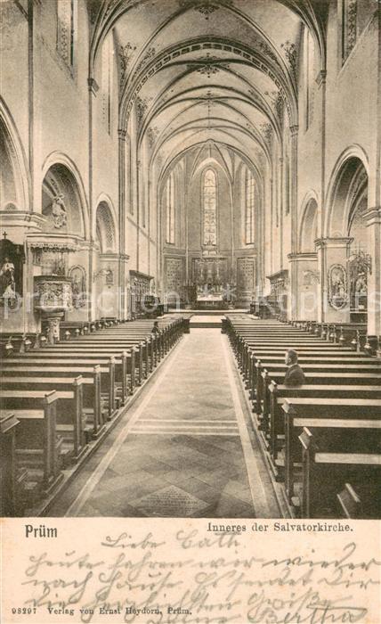Pruem Eifel Inneres der Salvatorkirche