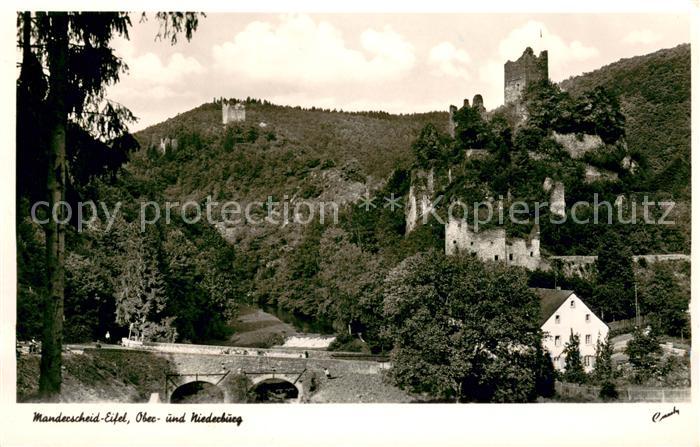 Manderscheid Eifel Ober-und Niederburg