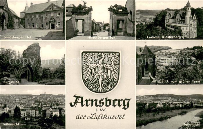 Arnsberg Westfalen Kurhotel Klosterberg Hirschberger Tor Landsberger Hof Burgrui