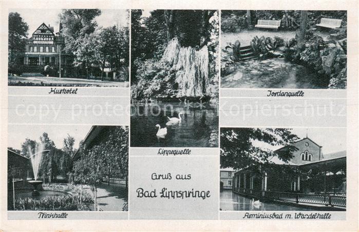 Bad Lippspringe Jordanquelle Kurhotel Trinkhalle Lippequelle