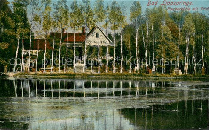 Bad Lippspringe Fischerhuette mit Teich