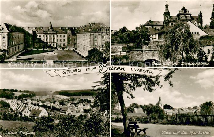 Bueren Westfalen Maurituis Gymnasium Jesuitenkirche Pfarrkirche Siedlung