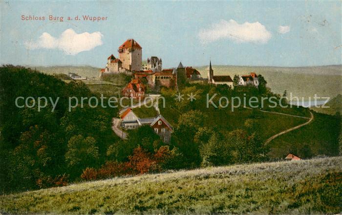 Schloss Burg Wupper Gesamtansicht
