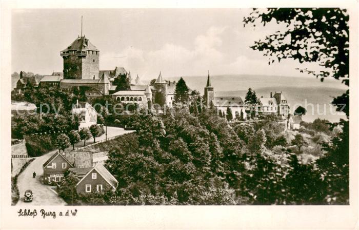 Schloss Burg Wupper Gesamtansicht