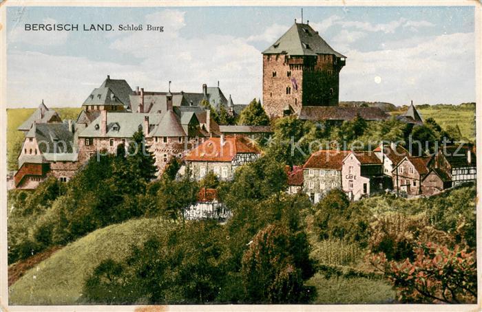Schloss Burg Wupper Bergisch Land Gesamtansicht