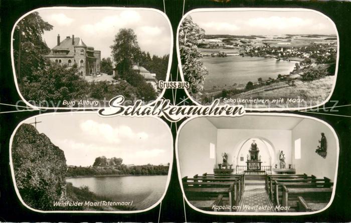 Schalkenmehren Burg Altburg Moor Weinfelder Maar Totenmaar Kapelle