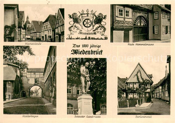 Wiedenbrueck 100Jahre Wiedenbrueck Haus Hemmelmann Berlinerwall Klosterbogen Mar