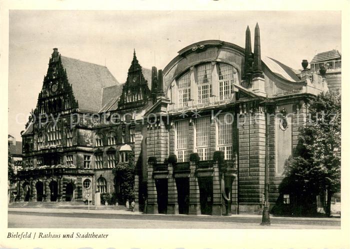 BIELEFELD CITY Rathaus und Stadttheater