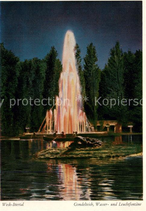 Wald Solingen Weck-Ittertal Gondelteich Wasser- und Leuchfontaene Maerchenwald