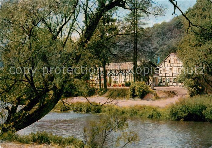 Glueder Solingen Cafe-Parkrestaurant Zur Solinger Talsperre Fachwerk