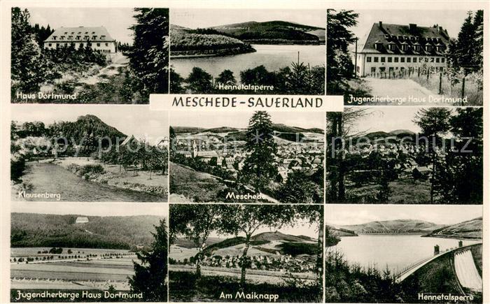 Meschede Haus Dortmund Hennetalsperre Jugendherberge Klausenberg Panorama Am Mai