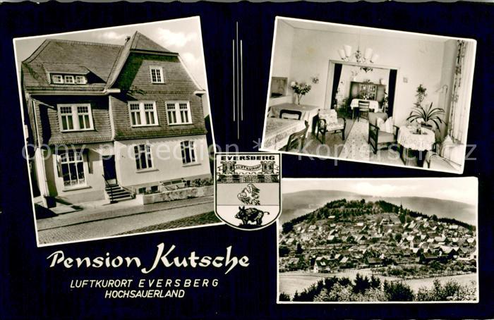 Eversberg Pension Metzgerei Ludwig Kutsche Gaststube Panorama