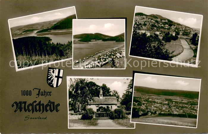 Meschede Panorama Strand Kirche