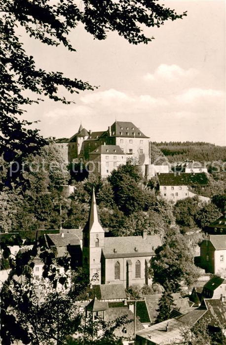 Blankenheim Eifel Schloss mit Kirche