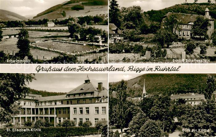 Bigge Schwimmbad Schloss Schellenberg St Elisabeth Klinik Kirche