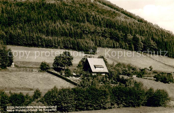 Siedlinghausen Haus Waidmannsruh im Negertal