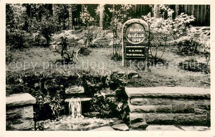 Winterberg Hochsauerland Ruhrquelle am Ruhrkopf