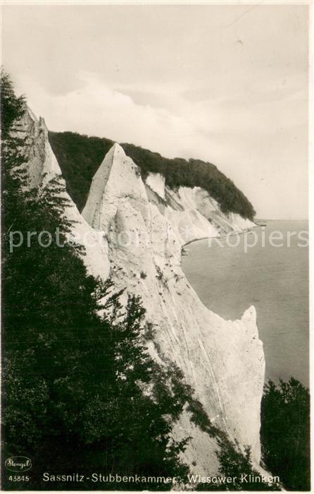 Sassnitz Ostseebad Ruegen Stubbenkammer Wissower Klinken