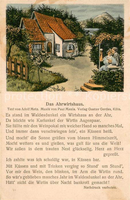 Ahrweiler Ahr Das Ahrwirtshaus Illustration