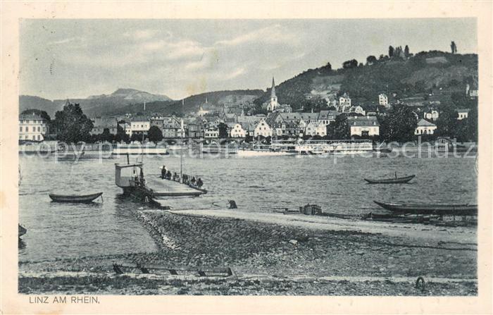 Linz Rhein Rheinfaehre Panorama