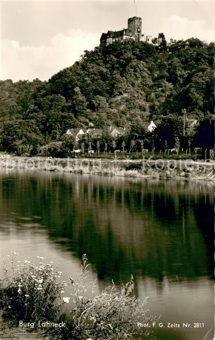 Niederlahnstein Burg Lahneck Rheinpartie