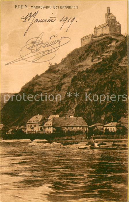 Braubach Rhein Die Marksburg