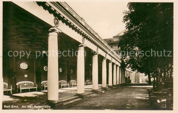 Bad Ems An der Kolonnade